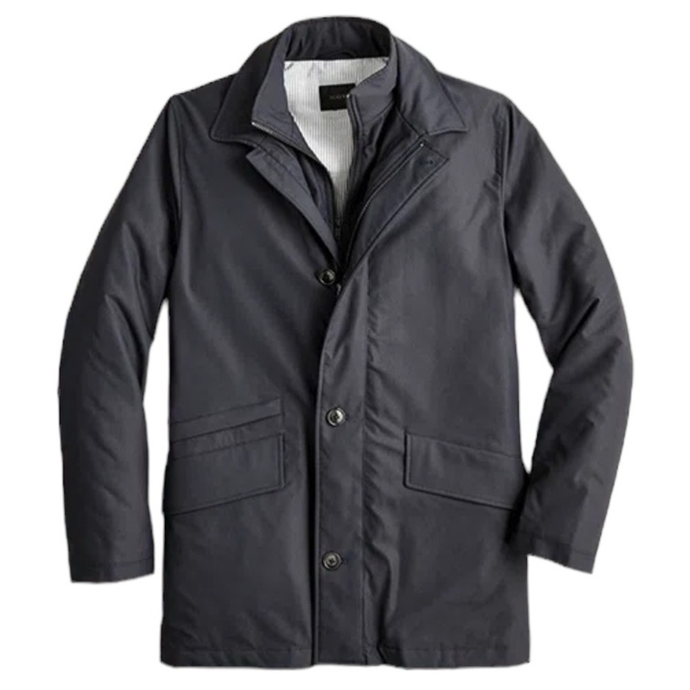 J. Crew Fulton Insulated Jacket with Primaloft Insulation in Black Mens XS